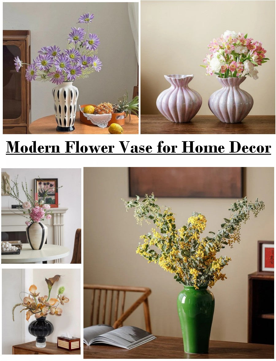 Unique Handmade Ceramic Vases, Modern Flower Vase, Modern Flower Arran ...