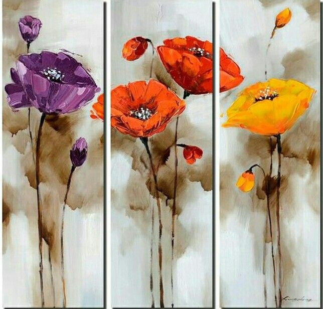 Original Paint 5x7 Canvas: Floral Day – honeylemonartpr