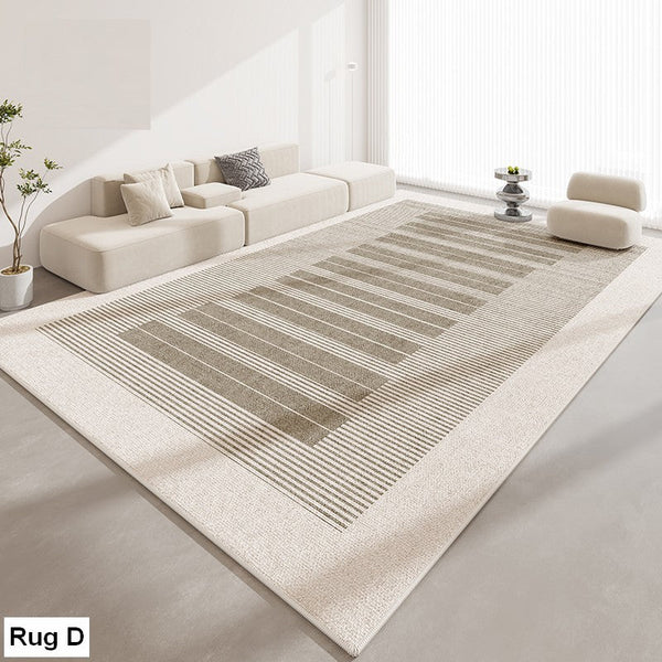 Abstract Contemporary Modern Rugs for Living Room, Extra Large Modern Rugs for Bedroom, Geometric Modern Rug Placement Ideas for Dining Room-Paintingforhome