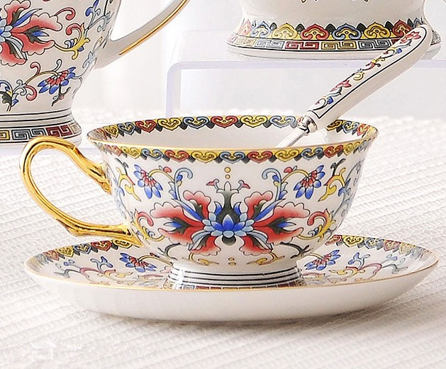Bohemia Ceramic Coffee Cups, Creative Ceramic Cups, China Porcelain Te –  Paintingforhome
