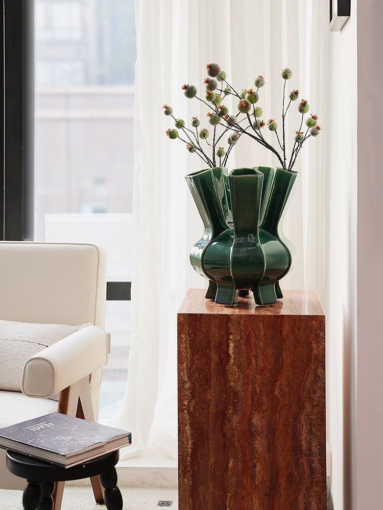 Centerpiece Ceramic Bouquet Vases, Contemporary Vases on Dining Table ...
