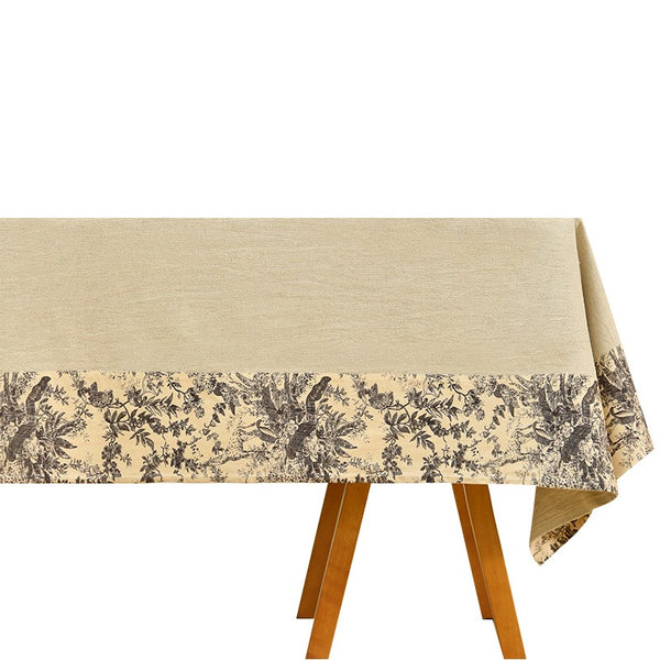 Cotton and Linen Rectangle Table Covers for Dining Room Table, Modern Tablecloth for Kitchen, Square Tablecloth for Coffee Table-Paintingforhome