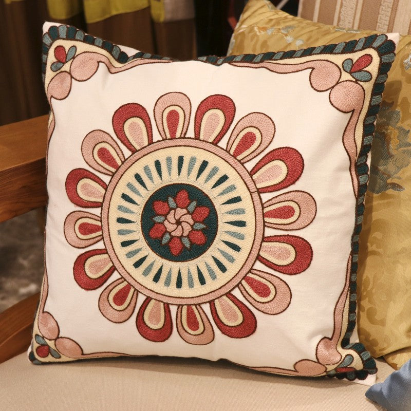Modern Sofa Pillows, Decorative Throw Pillow, Embroider Cotton