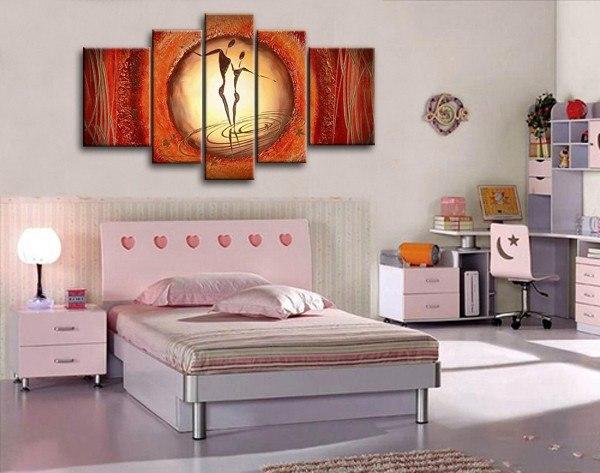 Extra Large Wall Art, Abstract Figure Painting, Bedroom Canvas Paintin ...