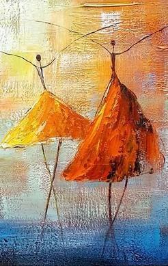 Abstract Artwork, Contemporary Artwork, Ballet Dancer Painting, Painting for Sale, Original Painting-Paintingforhome