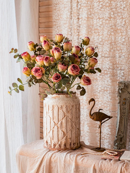 Wedding Flowers, Bunch of Rose Flowers, Artificial Rose Floral for Dining Room Table, Bedroom Flower Arrangement Ideas, Botany Plants, Creative Flower Arrangement Ideas for Home Decoration-Paintingforhome