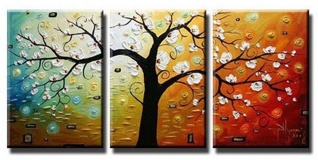 Abstract Art, Canvas Painting, Wall Art, Large Painting, 3 Piece Canva –  Paintingforhome