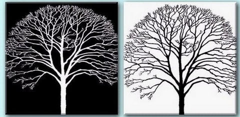 Tree Painting, Black and White Art, Abstract Art, Abstract Painting, Wall Art, Wall Hanging, Dining Room Wall Art, Modern Art, Hand Painted Art-Paintingforhome