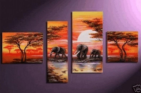 Canvas Wall Art, African Painting, Extra Large Painting, Abstract Painting, Living Room Wall Decor, Contemporary Art, Art on Canvas-Paintingforhome