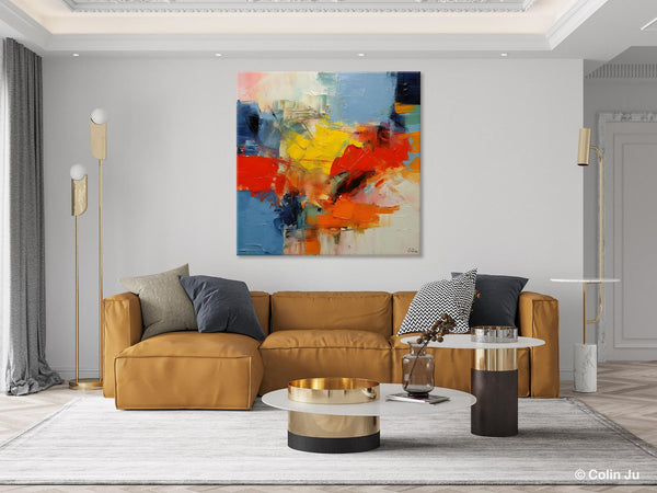 Abstract Canvas Art for Living Room, Extra Large Abstract Paintings for Dining Room, Original Modern Acrylic Art, Modern Canvas Paintings-Paintingforhome