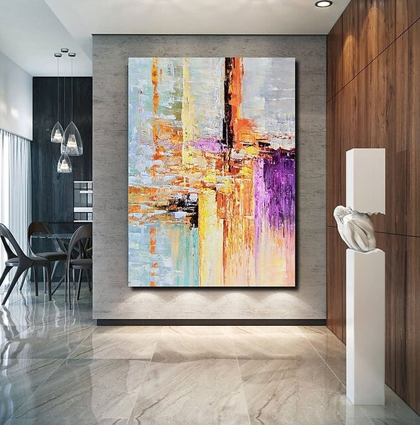 Abstract Acrylic Painting, Modern Paintings for Living Room, Hand Painted Wall Art, Buy Paintings Online-Paintingforhome