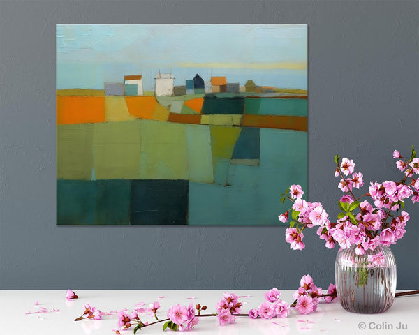 Abstract Landscape Painting on Canvas, Extra Large Landacape Wall Art for Living Room, Original Abstract Wall Art, Acrylic Painting for Sale-Paintingforhome