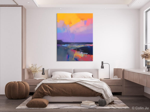 Abstract Landscape Artwork, Contemporary Wall Art Paintings, Extra Large Original Art, Landscape Painting on Canvas, Hand Painted Canvas Art-Paintingforhome