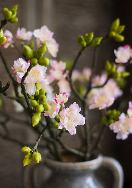 Cherry Blossom, Sakura Flowers, Creative Flower Arrangement Ideas for Home Decoration, Unique Artificial Flowers, Simple Artificial Floral for Bedroom-Paintingforhome