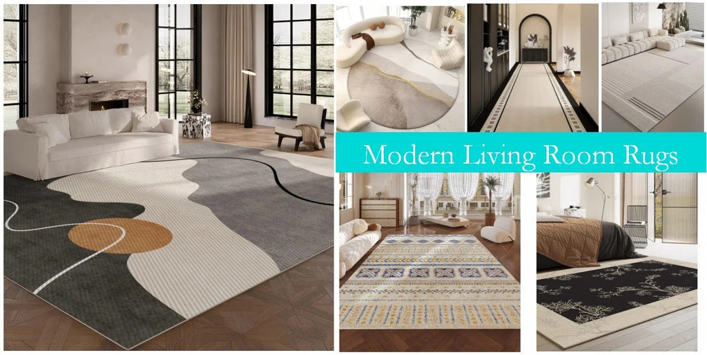 Mid Century Modern Rugs for Office, Modern Living Room Rug Ideas, Large Geometric Modern Carpets, Abstract Modern Rug Ideas for Bedroom, Contemporary Modern Rugs for Dining Room