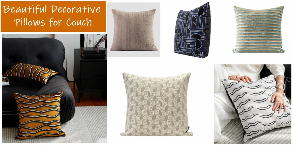 Decorative Pillows for Living Room, Modern Decorative Pillows for Couch, Modern Sofa Pillows, Luxury Decorative Throw Pillows for Bed