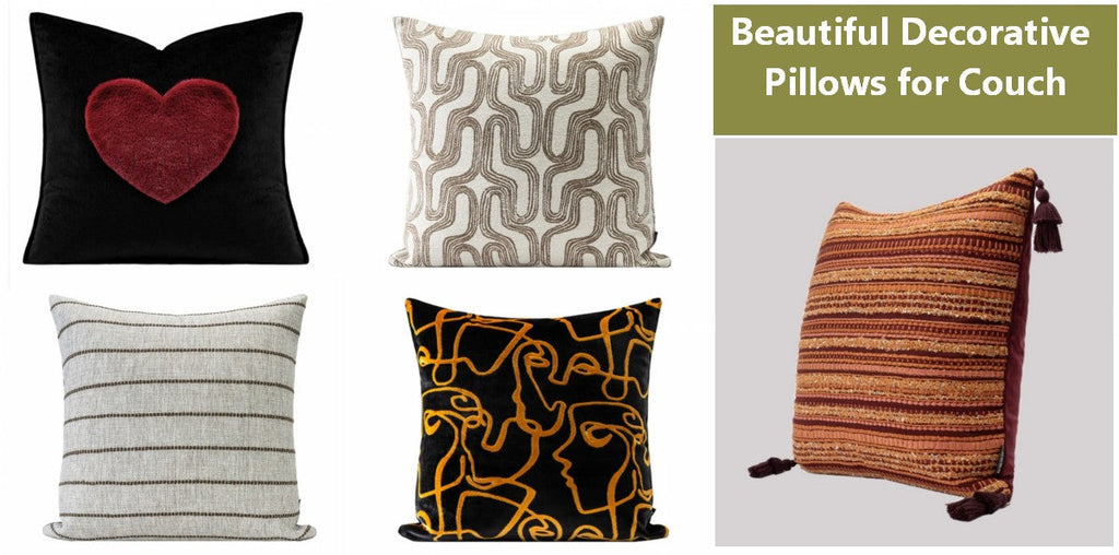 Decorative Pillows for Couch, Modern Decorative Pillows, Large Modern Sofa Pillows, Luxury Decorative Pillows for Bed, Modern Throw Pillows for Living Room