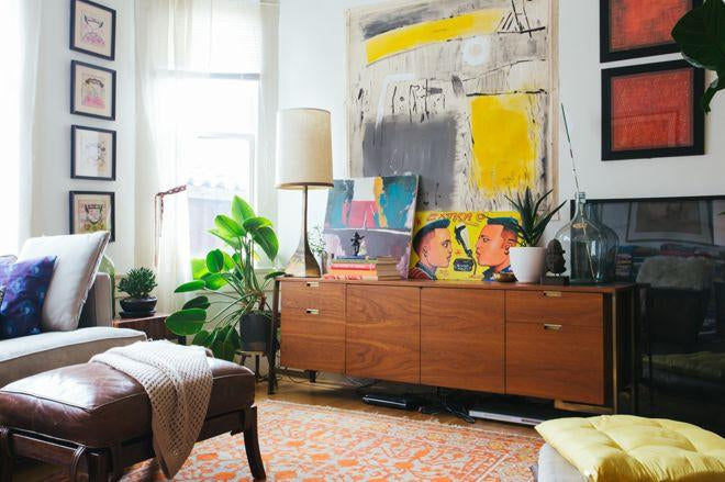 Display Art at Home with Nary A Nail or Hook