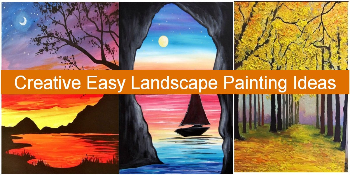 Simple Acrylic Painting on Canvas, Easy Painting Ideas for Beginner Ar ...