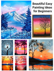 30 Easy Landscape Painting Ideas for Beginners, Easy Oil Painting Ideas, Simple Acrylic Painting Ideas, Easy Canvas Painting Ideas, Easy Modern Paintings for Kids