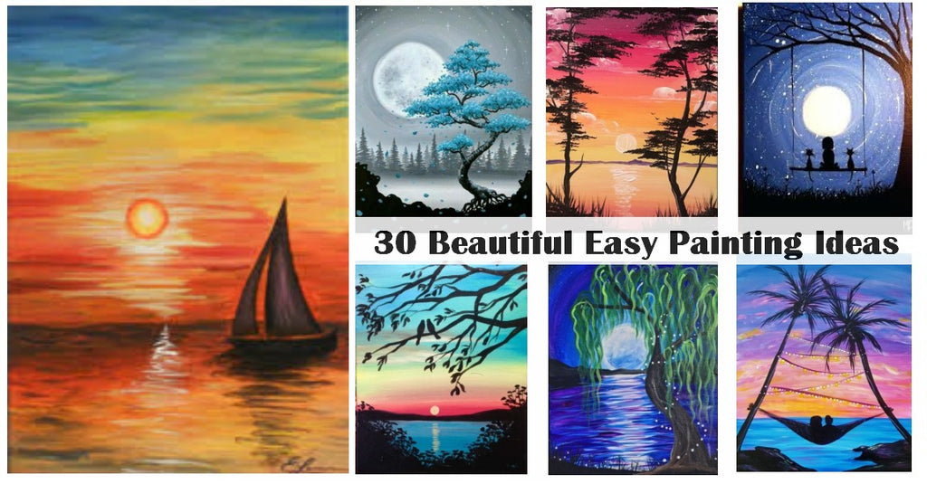 40 Simple Canvas Painting Ideas for Kids, Easy Acrylic Painting Ideas –  Paintingforhome