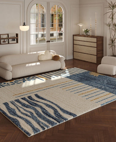 Abstract Contemporary Runner Rugs for Living Room, Modern Runner Rugs Next to Bed, Bathroom Runner Rugs, Kitchen Runner Rugs, Runner Rugs for Hallway-Paintingforhome