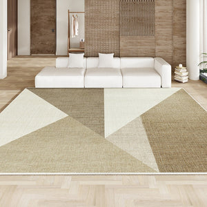 Contemporary Modern Rugs for Living Room, Bedroom Modern Rugs, Abstract Geometric Modern Rugs, Modern Rugs for Dining Room, Beige Contemporary Modern Rugs-Paintingforhome