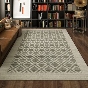 Abstract Contemporary Modern Rugs in Bedroom, Large Modern Living Room Rugs, Geometric Modern Area Rugs, Dining Room Floor Carpets-Paintingforhome
