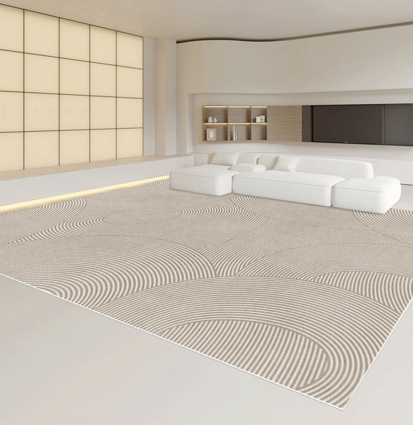 Simple Modern Floor Rugs Next to Bed, Bedroom Geometric Area Rugs, Living Room Rugs, Large Floor Rugs for Dining Room, Contemporary Floor Rugs for Office-Paintingforhome