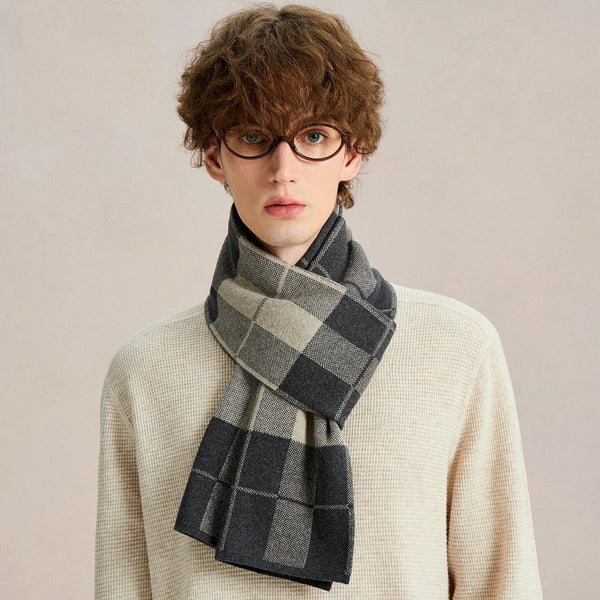 Business Formal Men Scarf Styles, Wool Scarf for Gentleman, Casual Fashion Scarf for Men, Men's Cashmere Scarf Winter, Soft Wool Scarf for Men, Men's Winter Scarf