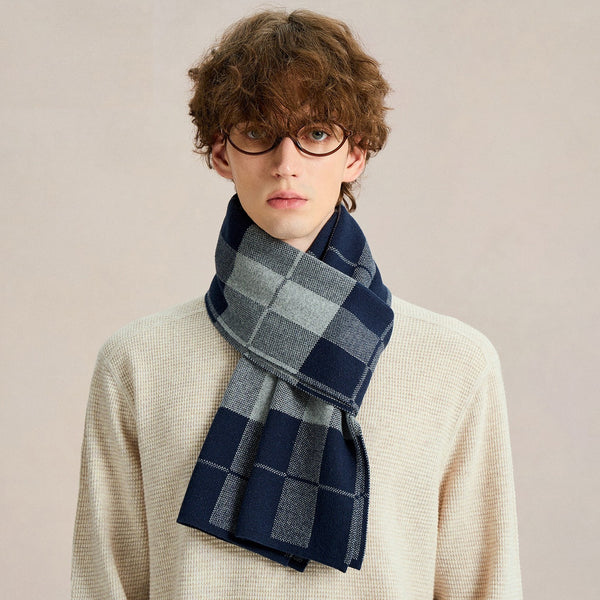 Business Formal Men Scarf Styles, Casual Fashion Scarf for Men, Men's Cashmere Scarf Winter, Soft Wool Scarf for Men, Men's Winter Scarf, Wool Scarf for Gentleman