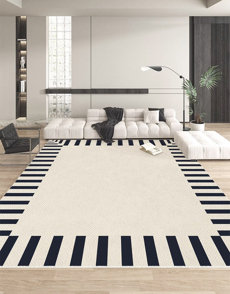 Simple Modern Rugs for Sale, Large Modern Rugs for Bedroom, Geometric Modern Rugs for Dining Room, Large Abstract Modern Rugs for Living Room-Paintingforhome