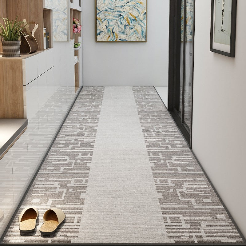 Stain-resistant Non Slip Kitchen Runner Rugs, Long Hallway Runners, Extra Long Narrow Runner Rugs, Washable Entrance Hallway Runners, Entryway Runner Rug Ideas, Light Grey Modern Long Hallway Runners-Paintingforhome
