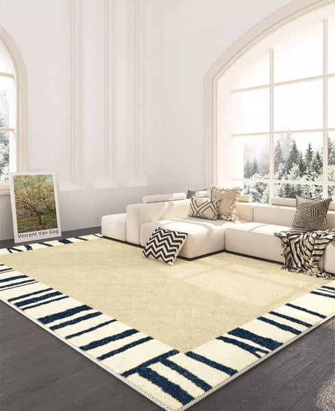 Abstract Modern Rugs for Living Room, Contemporary Modern Rugs Next to Bed, Bathroom Area Rugs, Dining Room Modern Floor Carpets, Modern Rug Ideas for Bedroom-Paintingforhome