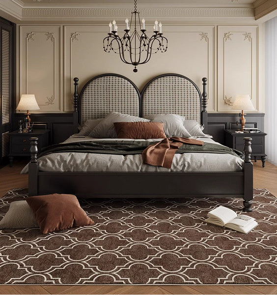 Abstract Contemporary Modern Rugs for Living Room, Extra Large Modern Rugs for Bedroom, Geometric Modern Rug Placement Ideas-Paintingforhome