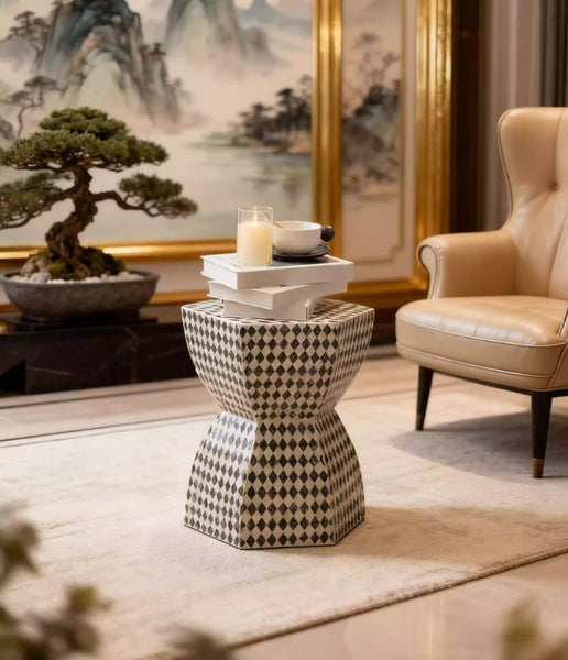 Modern Side Table, Bedside Small Side Table, Contemporary Bedside Table, Small End Table, Shell Small Sofa Side Table, Portable Casual Side Table, Creative Coffee Table, Contemporary Side Table-Paintingforhome