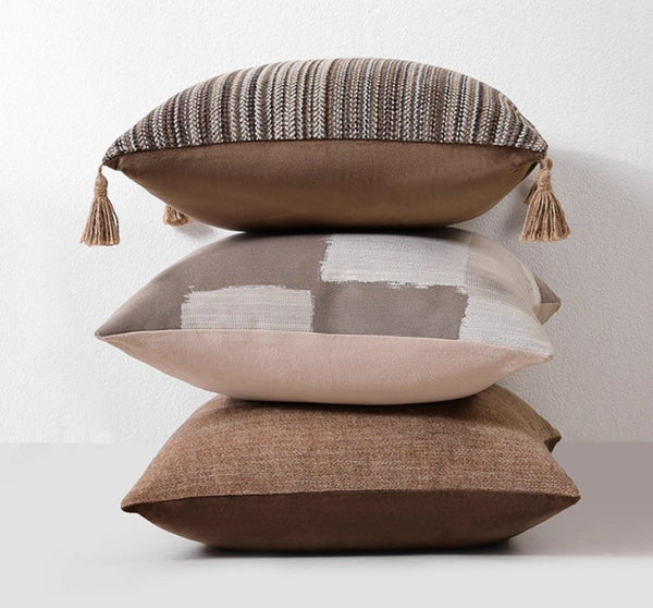 Geometric Modern Sofa Pillows, Abstract Decorative Pillows for Couch, Contemporary Throw Pillows, Modern Pillows for Bedroom, Modern Sofa Pillows-Paintingforhome