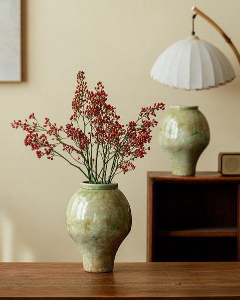 Centerpiece Ceramic Bud Vases, Porcelain Flower Vases, Flower Vases on Table, Handmade Water Holding Flower Vase-Paintingforhome