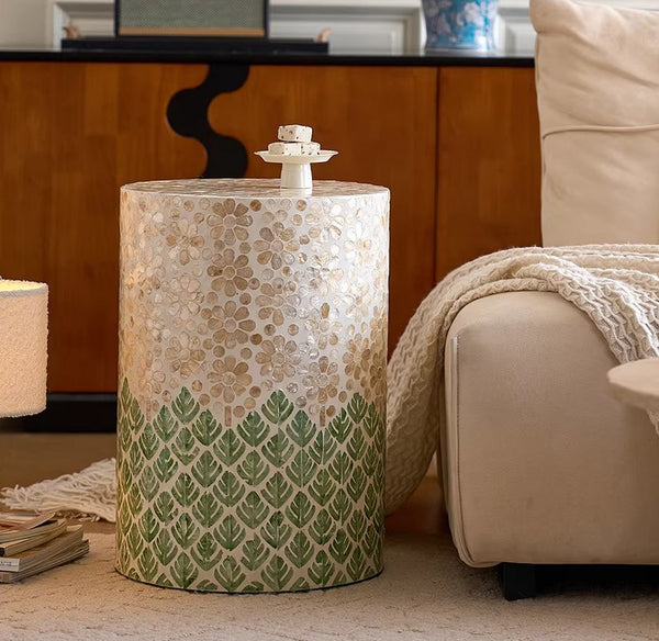 Creative Coffee Table, Contemporary Side Table, Small End Table, Portable Casual Side Table, Shell Small Sofa Side Table, Modern Side Table, Contemporary Bedside Table, Bedside Small Side Table-Paintingforhome