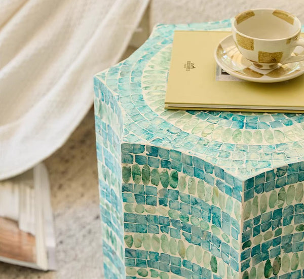 Shell Small Sofa Side Table, Contemporary Bedside Table, Bedside Small Side Table, Modern Side Table, Small End Table, Portable Casual Side Table, Creative Coffee Table, Contemporary Side Table-Paintingforhome