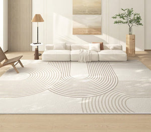 Contemporary Abstract Modern Rugs in Bedroom, Modern Floor Carpets for Dining Room, Dining Room Modern Rugs, Modern Living Room Rug Placement Ideas-Paintingforhome