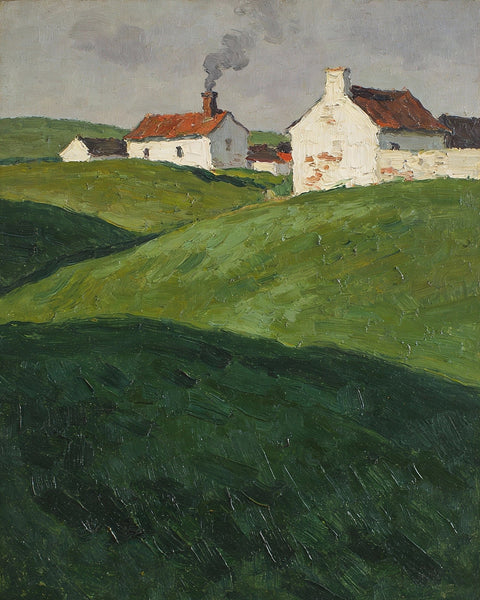 Scenery of the French Countryside, Impasto Paintings, Small Landscape Paintings, Original Small Paintings on Canvas, Simple Oil Paintings, Small Paintings on Canvas, Hand Painted Canvas Art-Paintingforhome