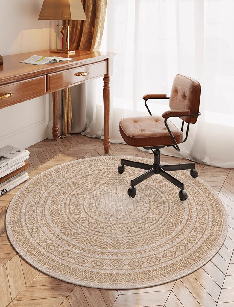 Coffee Table Rug Round Round Rugs under Coffee Table, Geometric Modern Rug Ideas for Living R ...