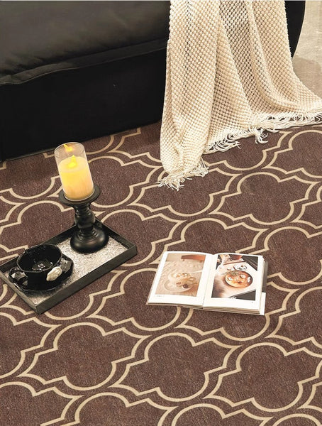 Abstract Contemporary Modern Rugs for Living Room, Extra Large Modern Rugs for Bedroom, Geometric Modern Rug Placement Ideas-Paintingforhome