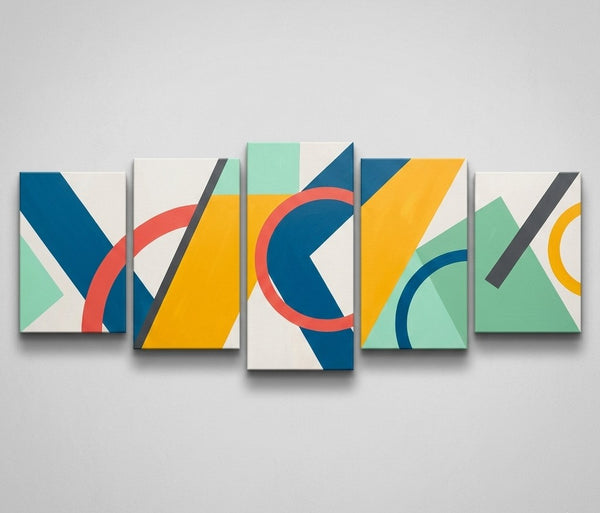 Original Modern Paintings, Geometric Contemporary Art, Abstract Acrylic Paintings, Hand Painted Canvas Art