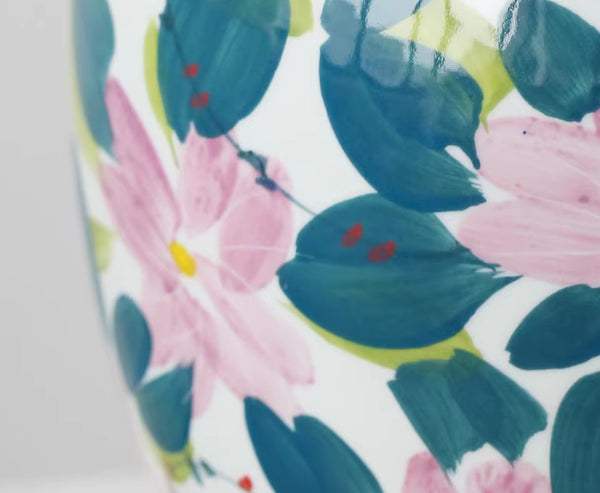 Unique Handmade Modern Flower Vase, Large Porcelain Vases for Modern Home Decor, Centerpiece Ceramic Bouquet Vases, Contemporary Vases on Dining Table-Paintingforhome