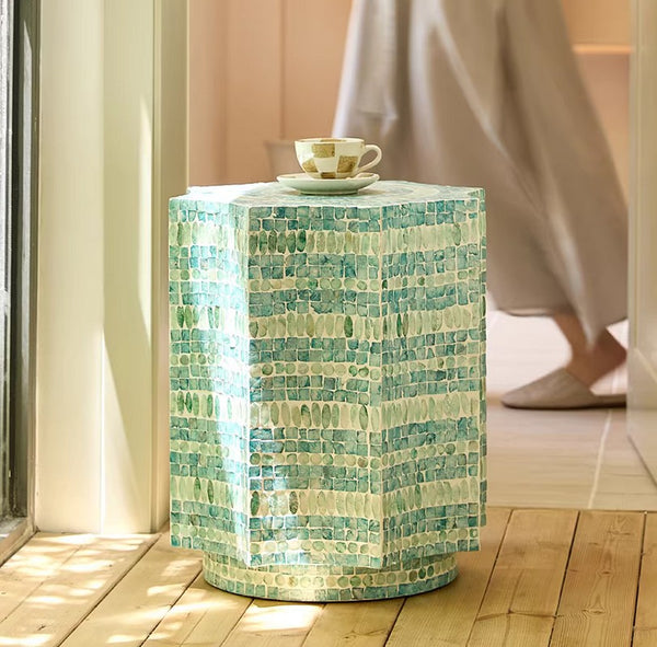 Shell Small Sofa Side Table, Contemporary Bedside Table, Bedside Small Side Table, Modern Side Table, Small End Table, Portable Casual Side Table, Creative Coffee Table, Contemporary Side Table-Paintingforhome
