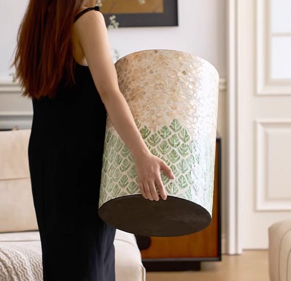 Creative Coffee Table, Contemporary Side Table, Small End Table, Portable Casual Side Table, Shell Small Sofa Side Table, Modern Side Table, Contemporary Bedside Table, Bedside Small Side Table-Paintingforhome