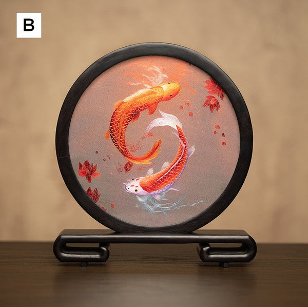 Exclusive Business Present Panda Embroidered Decor, Traditional Chinese Suzhou Embroidery Ornament, Premium Souvenir, Unique Birthday Gift-Paintingforhome