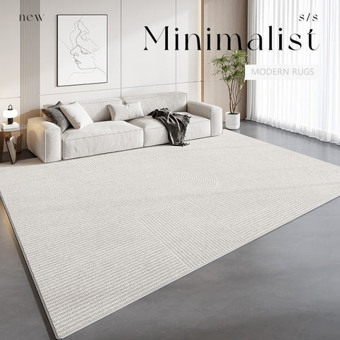 Unique Contemporary Modern Rugs, Large Grey Geometric Carpets, Abstract Modern Rugs for Living Room, Extra Large Modern Rugs under Dining Room Table-Paintingforhome